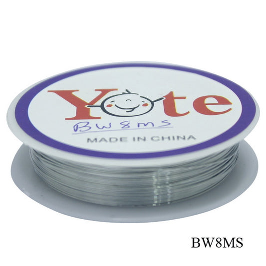 Gift To Love | Beading Wire No.2 | Color : Silver | Size : 8 M | Pcs : 10 Pcs | Code : BW8MS