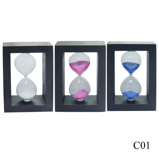 Gift To Love | Sand Timer Wooden | Size : 5.75 X 4 Inch | Pcs : Big | Code : C01