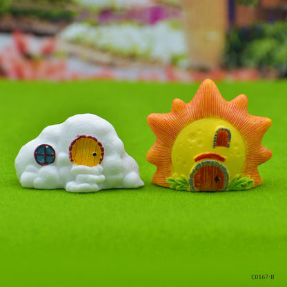 Gift To Love | Miniature Model Sun And Cloud | Pcs : 2 Pcs | Code : C0167-B