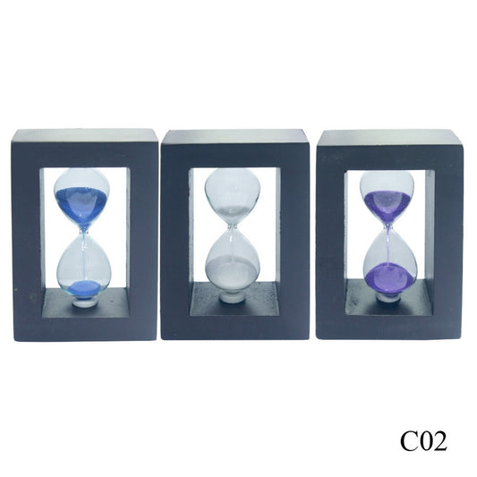 Gift To Love | Sand Timer Wooden | Size : 4.6 X 3 Inch | Pcs : Medium | Code : C02
