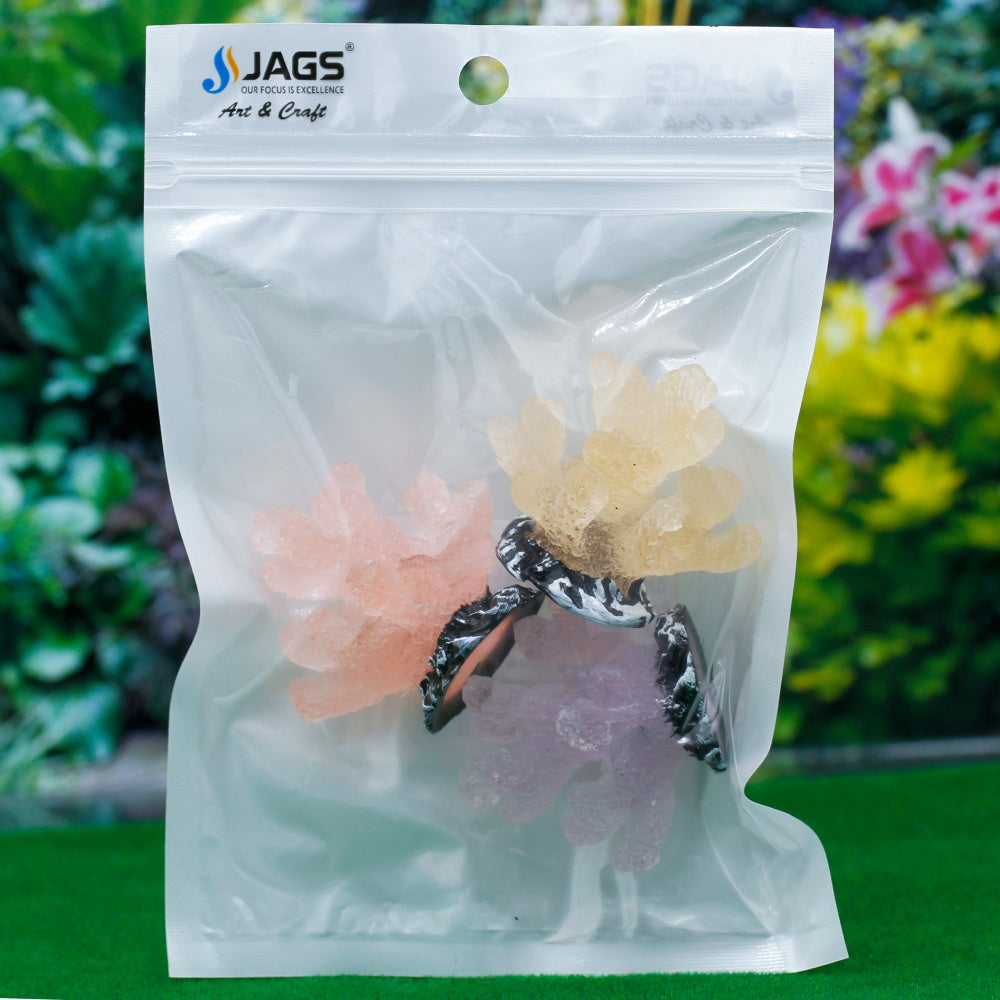 गिफ्ट टू लव | लघु मॉडल चमकदार कोरल आभूषण | नग: 3 नग | कोड: C0281-B