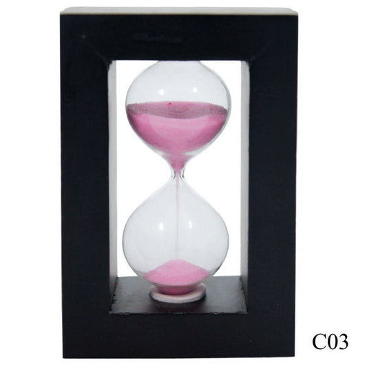 Gift To Love | Sand Timer Wooden Small | Size : 3.4 X 2.3 Inch | Code : C03