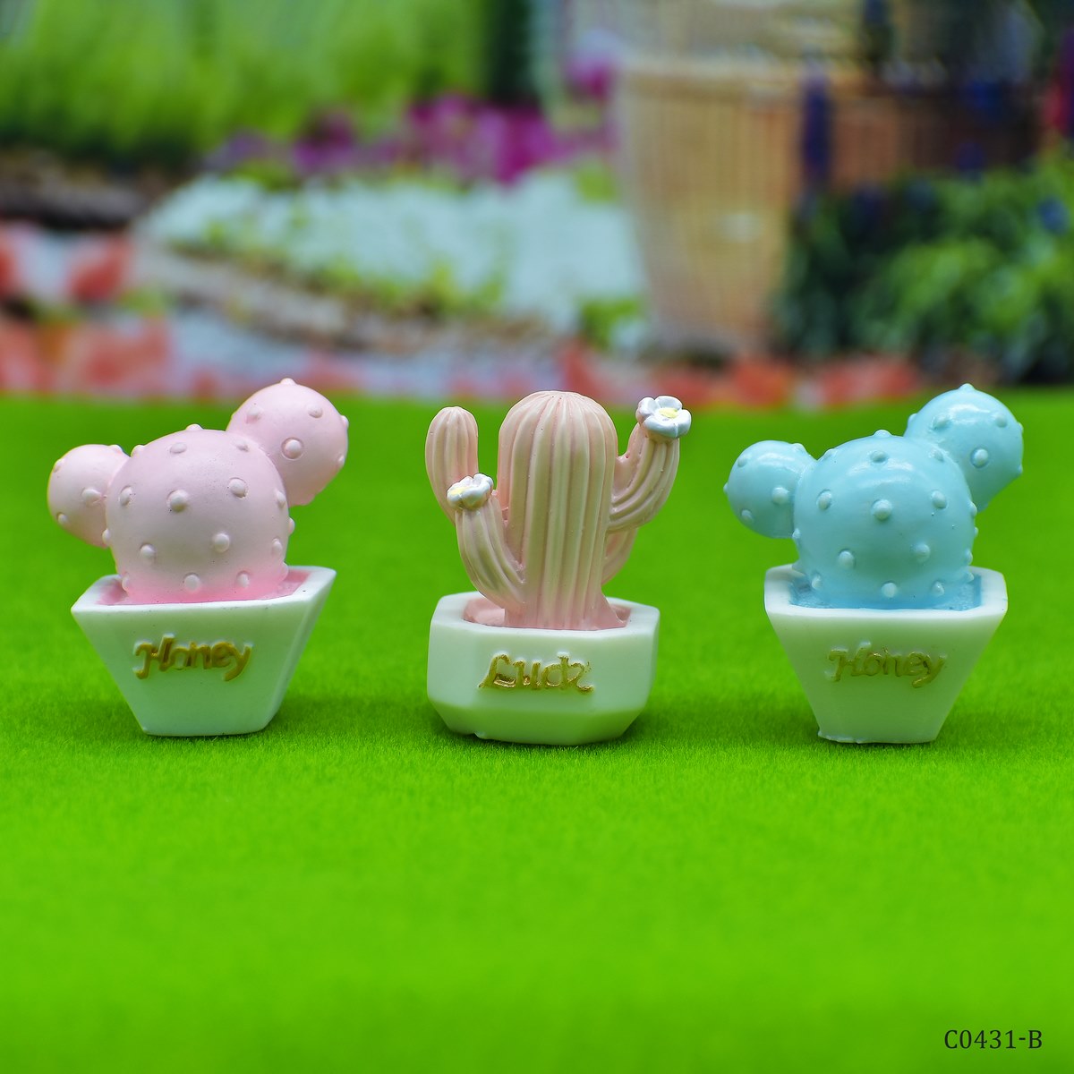 Gift To Love | Miniature Model Cactus Tree Money | Pcs : 3 Pcs | Code : C0431-B