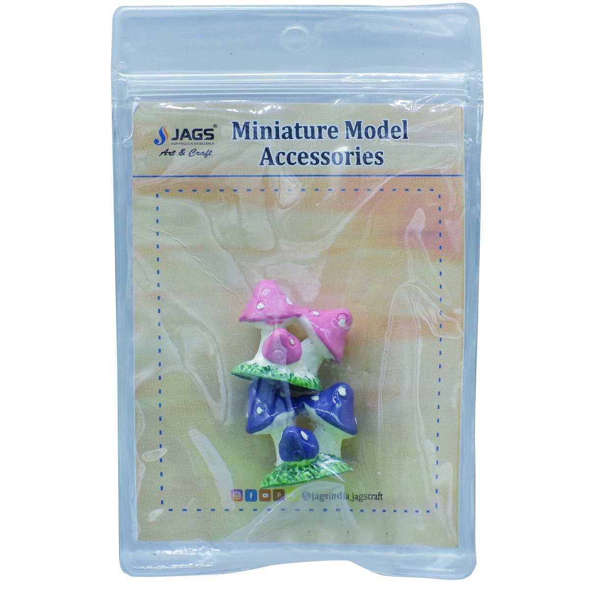 Gift To Love | Miniature Model Mushroom Plant | Pcs : 2 Pcs | Code : C0563-B