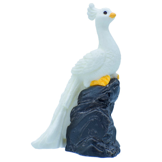 Gift To Love | Miniature Peacock With Stand | Color : White | Code : C0697-8