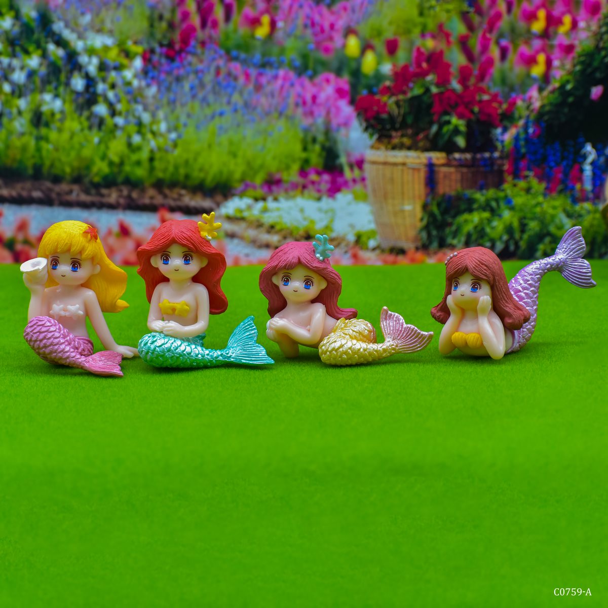 Gift To Love | Miniature Model Mermaid | Pcs : 4 Pcs | Code : C0759-A