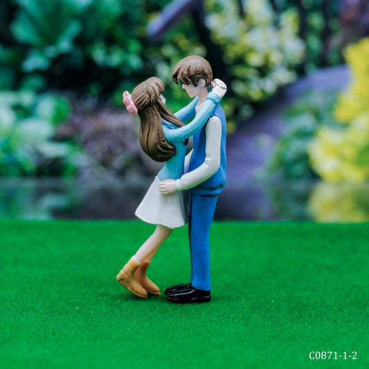 Gift To Love | Miniature Model Couple Set | Color : Blue & White | Code : C0871-1-2