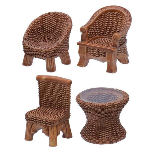 Gift To Love | Miniature Model Orange Furniture 4 Pcs Set | Code : C2579-B