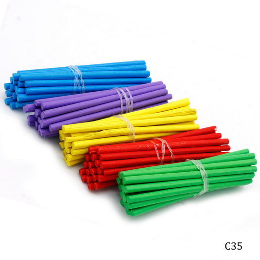 Gift To Love | Craft Stick Round Colour | Size : 3.5 Inch | Pcs : 100 Pcs | Code : C35
