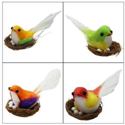 Gift To Love | Craft Artificial Bird With Nest | Size : Small | Code : CABWNX1