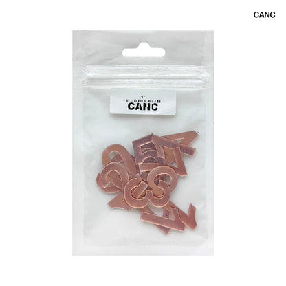 Gift To Love | Clock Acrylic Number | Color : Copper | Size : 1 Inch | Code : CANC