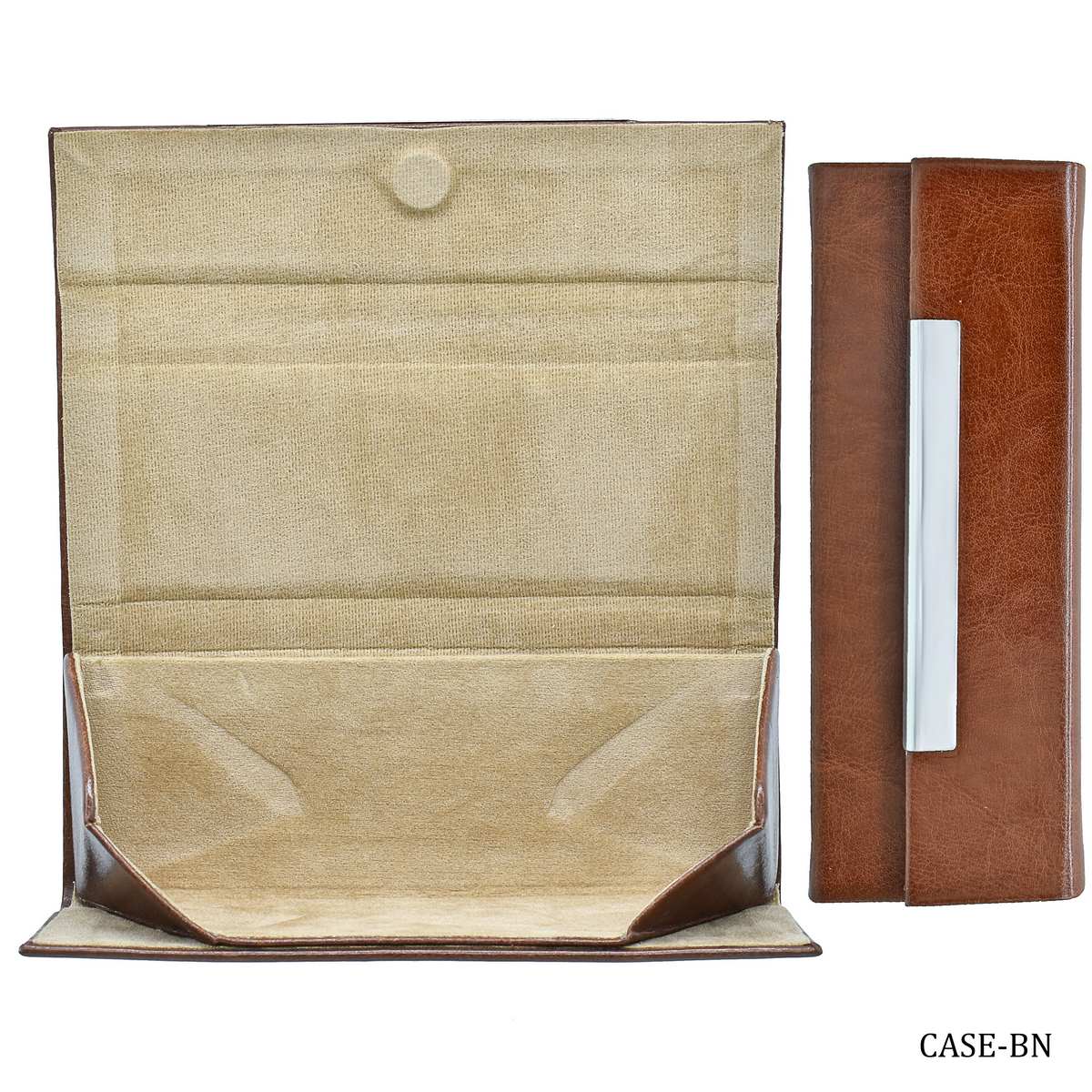 Gift To Love | Folding Goggles Holder Leather Case | Color : Brown | Code : CASE-BN