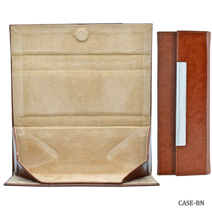 Gift To Love | Folding Goggles Holder Leather Case | Color : Brown | Code : CASE-BN
