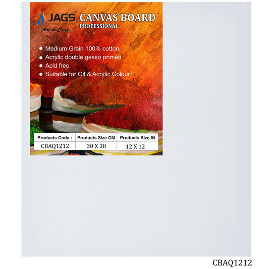 Gift To Love | Canvas Board Artist Quality | Color : White | Size : 12 X 12 Inch | Code : CBAQ1212