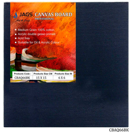 Gift To Love | Canvas Board Artist Quality | Color : Black | Size : 6 X 6 Inch | Code : CBAQ66BK