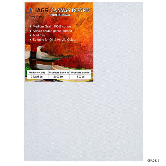 Gift To Love | Canvas Board Artist Quality | Color : White | Size : 8 X 16 Inch | Code : CBAQ816