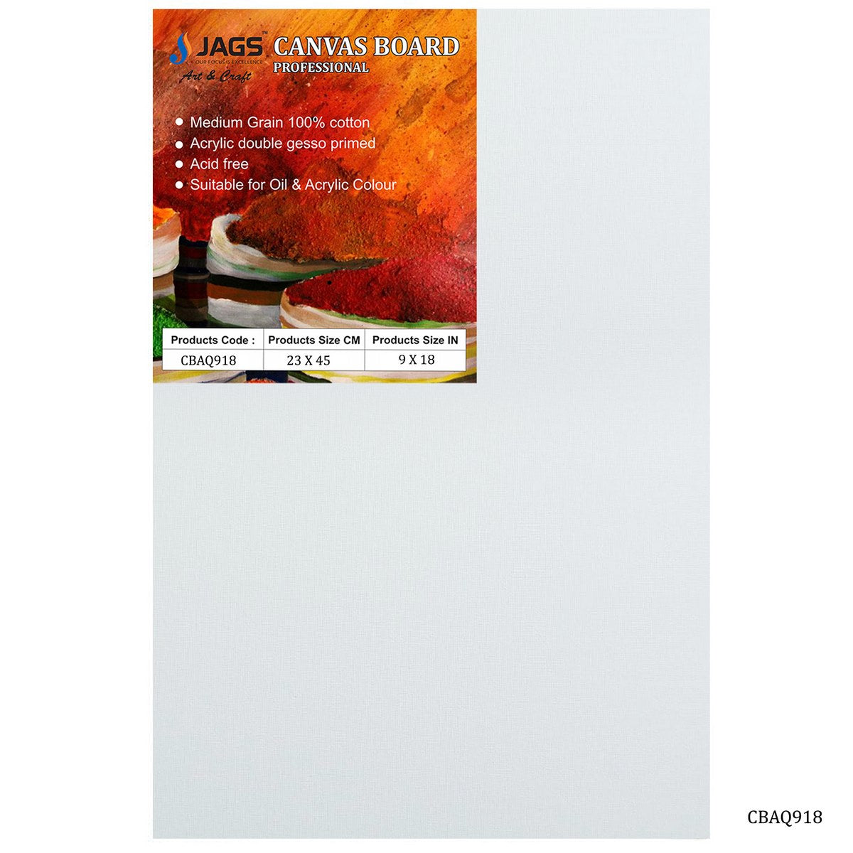 Gift To Love | Canvas Board Artist Quality | Color : White | Size : 9 X 18 Inch | Code : CBAQ918