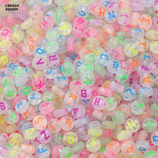 Gift To Love | Craft Beads Plastic | Size : 4 X 7 Mm | Pcs : 500 Gm | Code : CBPA24