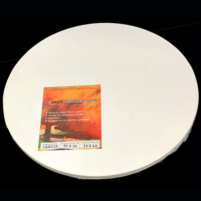 Gift To Love | Canvas Board Stretched Frame Round | Size : 18 Inch | Code : CBRD18