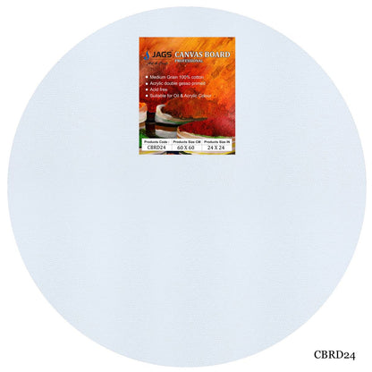 Gift To Love | Canvas Board Stretched Frame Round | Size : 24 Inch | Code : CBRD24