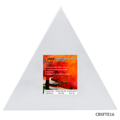 Gift To Love | Canvas Board Stretched Frame Triangle | Size : 16 | Code : CBSFTE16