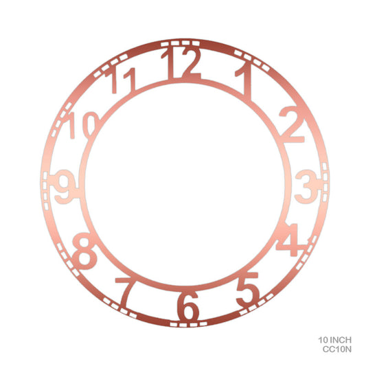 Gift To Love | Clock Acrylic Number | Color : Copper | Size : 10 Inch | Code : CC10N
