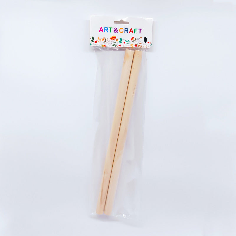 गिफ्ट टू लव | वुडेन स्टिक | साइज़ : 30 cm X 15 mm | पीस : 2 स्टिक्स | कोड : CD6