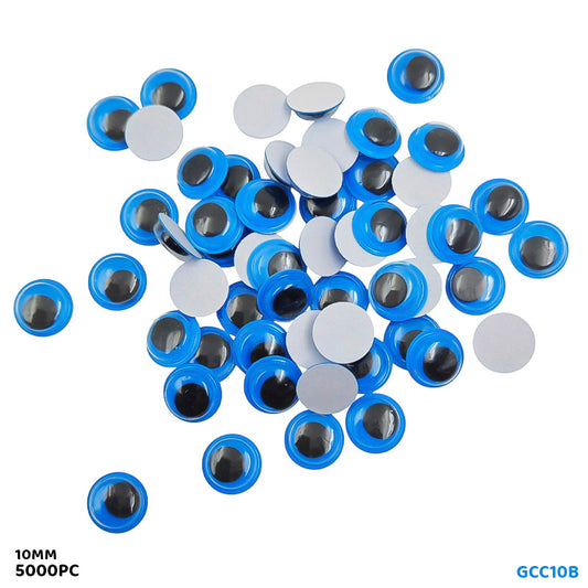 Gift To Love | Googly Eye Colored 10MM Blue 70PCS | Code : CGG10B