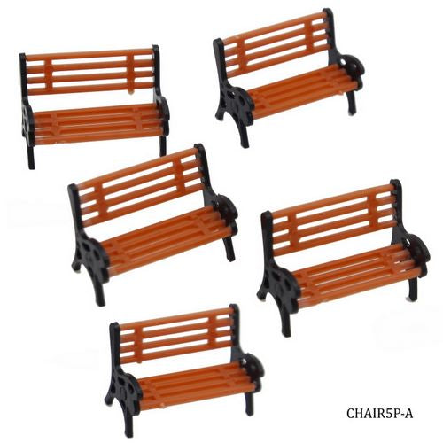 Gift To Love | Model Accessories Chair Long Small 5pcs (C0542-1) | Code : CHAIR5P-A