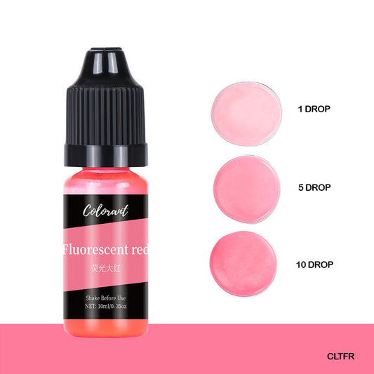 Gift To Love | Colorant | Color : Fluorescent Red | Pcs : 10 Ml | Code : CLTFR