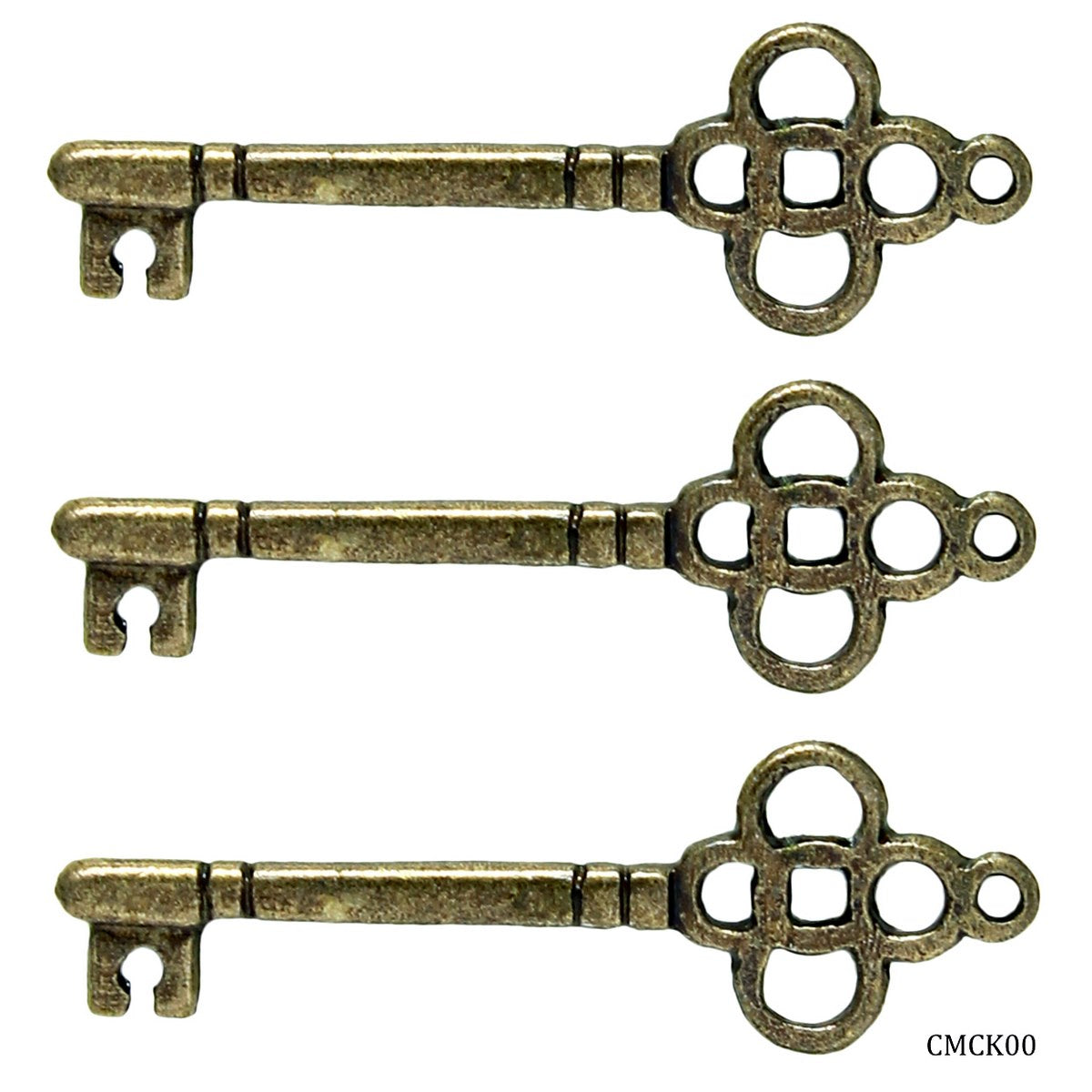 Gift To Love | Craft Metal Charms Key Small | Pcs : 3 Pcs | Code : CMCK00