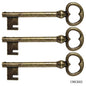 Gift To Love | Craft Metal Charms Key Big | Pcs : 3 Pcs | Code : CMCK02