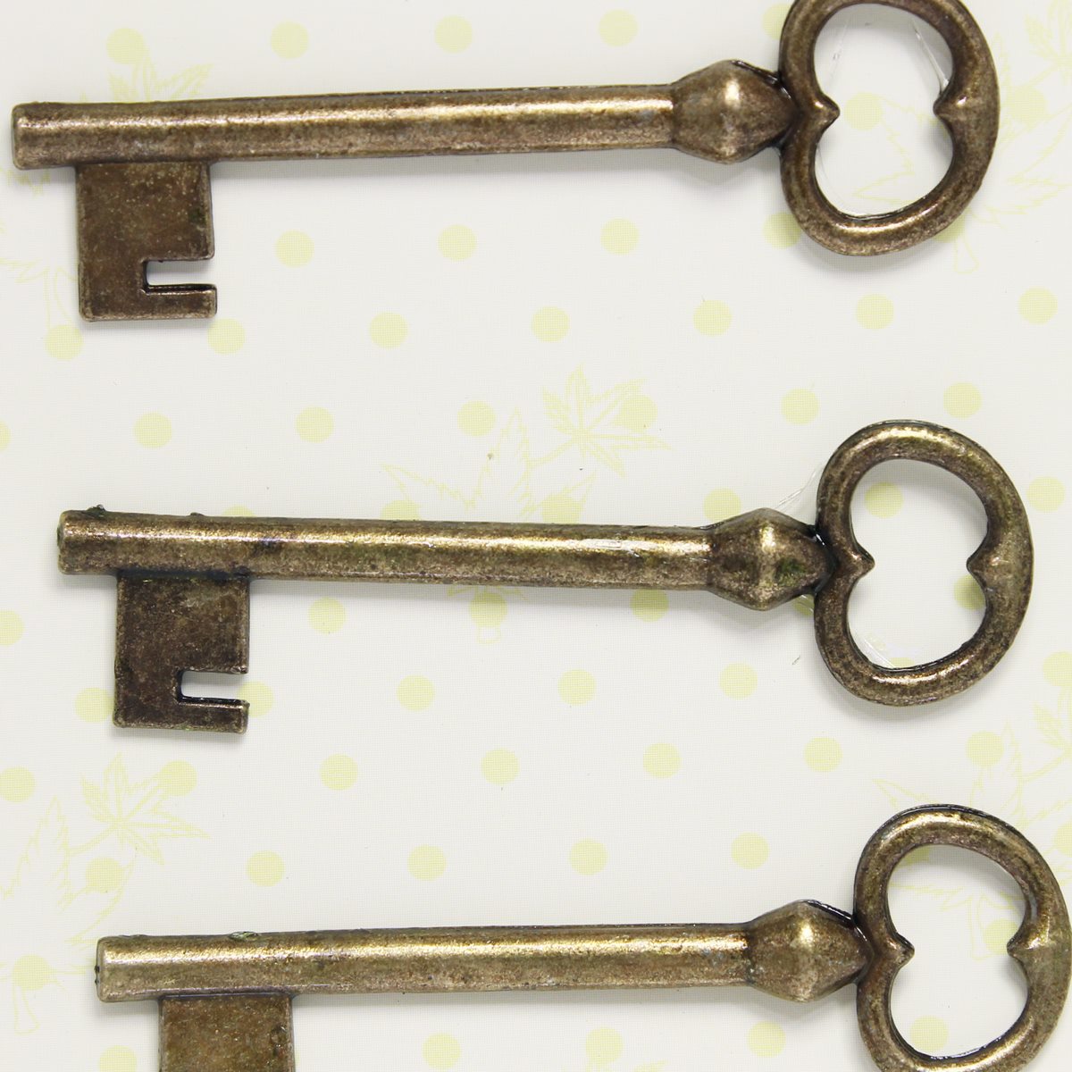 Gift To Love | Craft Metal Charms Key Big | Pcs : 3 Pcs | Code : CMCK02