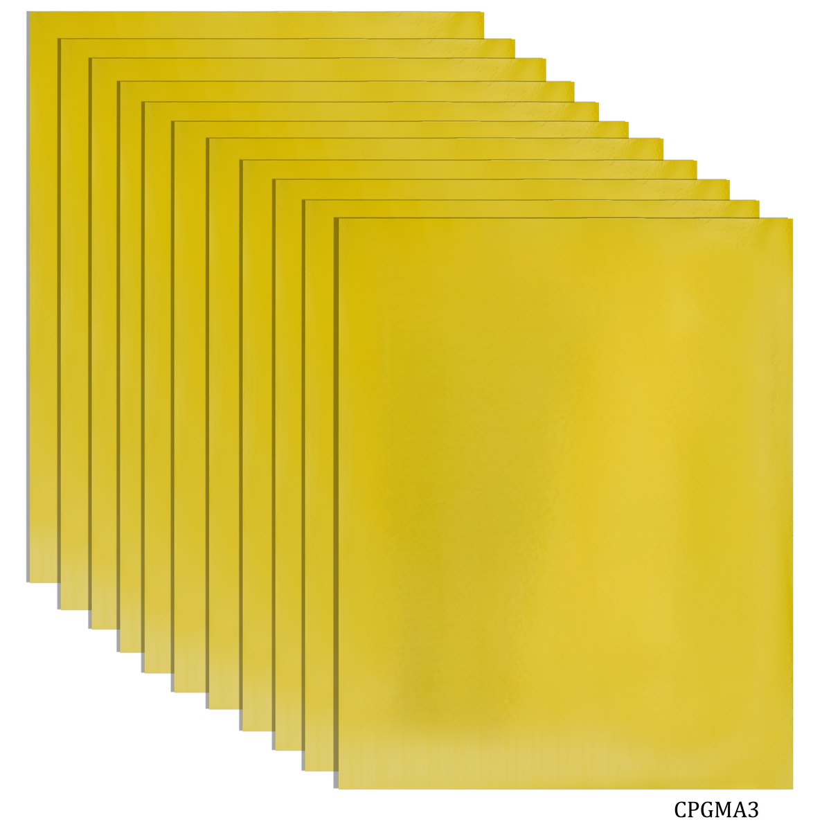 Gift To Love | Card Stock Paper Mirror Gold | Size : A3 | Pcs : 10 Sheets | Code : CPGMA3