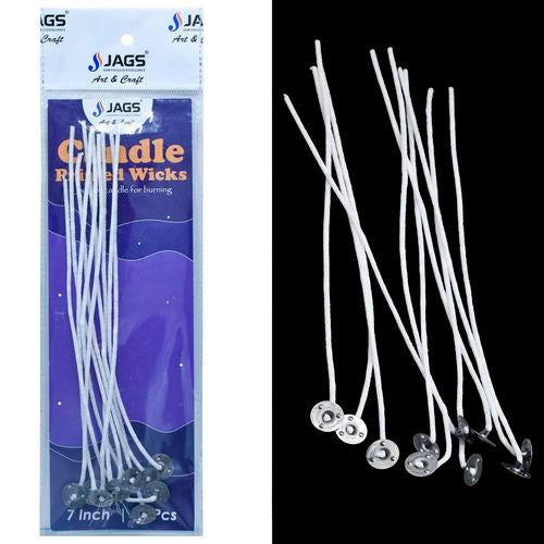 Gift To Love | Candle Primed Wicks With Tab 7 Inch Pack OF 10Pics | Code : CPWW02
