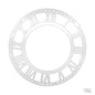 Gift To Love | Clock Acrylic Roman | Color : Silver | Size : 6 Inch | Code : CS06