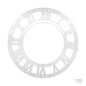 Gift To Love | Clock Acrylic Roman | Color : Silver | Size : 10 Inch | Code : CS10