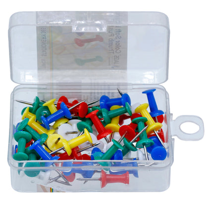 Gift To Love | Colour Soft Board Push Pin Thumb Shape | Pcs : 70 Pcs | Code : CSBP05