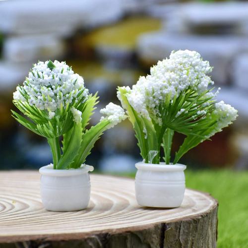 Gift To Love | Artificial Miniature Tree Flower Pot 2 Pcs | Code : CT011-A