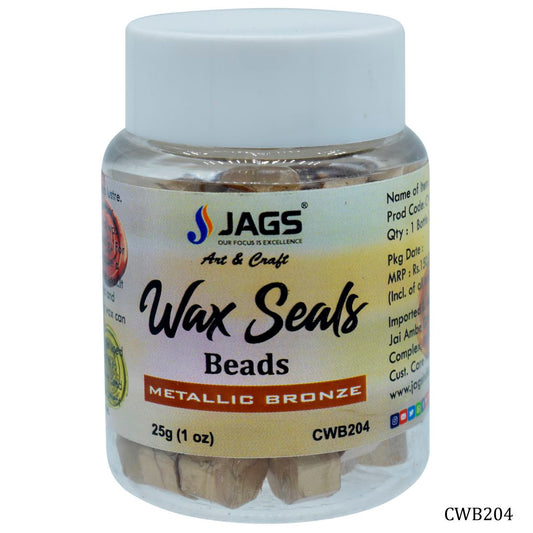 Gift To Love | Craft Wax Seals Beads | Color : Metallic Bronze | Size : 25 Gsm | Code : CWB204