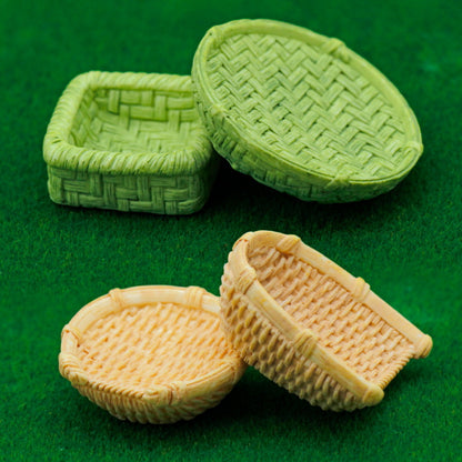 Gift To Love | Miniature Model Bamboos Basket Furniture Set | Pcs : 4 Pcs | Code : D1580-C