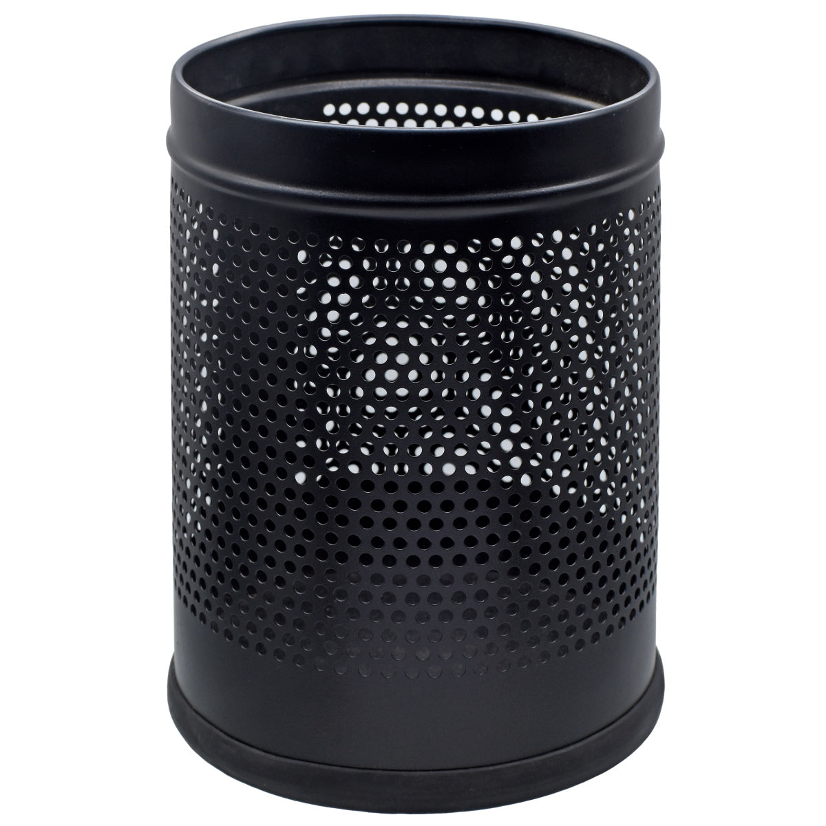 Gift To Love | Dust Bin Stainless Steel | Color : Black | Size : 7 X 10 | Code : DBBK710