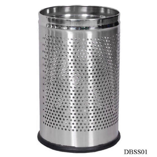 Gift To Love | Dust Bin Stainless Steel Hamper Bin | Size : 10 X 14 | Code : DBSS02