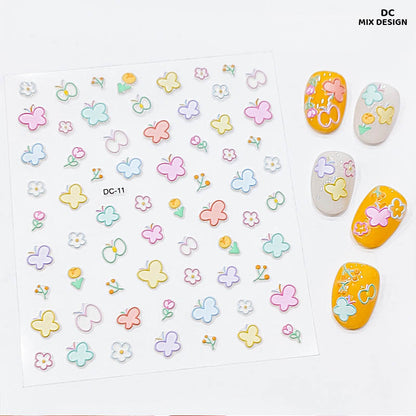 Gift To Love | 5D Creative Nail Stickers | Code : DC
