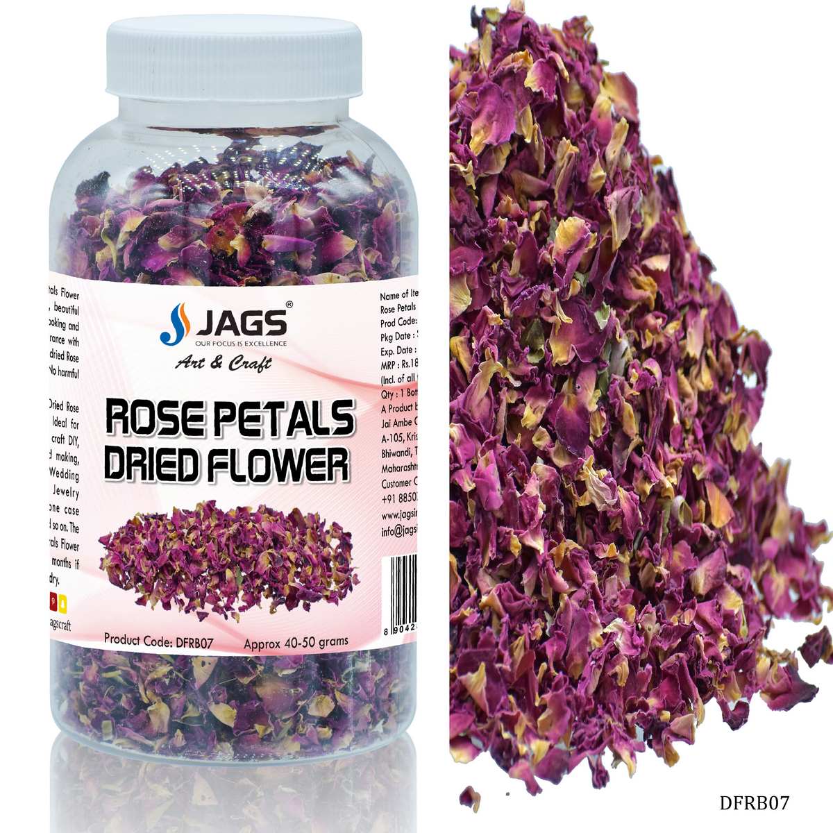 Gift To Love | Dried Flower Rose | Pcs : 40 To 50 Gsm | Code : DFRB07