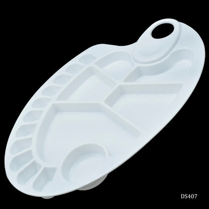 Gift To Love | Colour Mixing Plate Oval | Size : Medium | Code : DS407