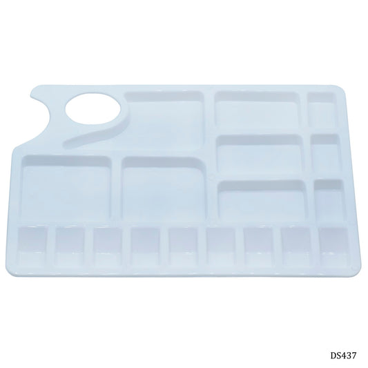 Gift To Love | Colour Mixing Plate Rectangle | Size : Medium | Pcs : 18 Wells | Code : DS437