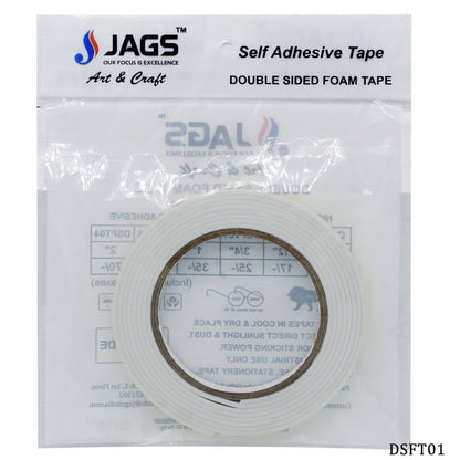 Gift To Love | Double Sided Foam Tape | Size : 2.5 Mtr X 18 Mm | Code : DSFT01