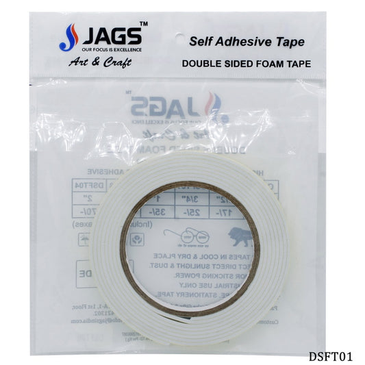 Gift To Love | Double Sided Foam Tape | Size : 2.5 Mtr X 18 Mm | Code : DSFT01