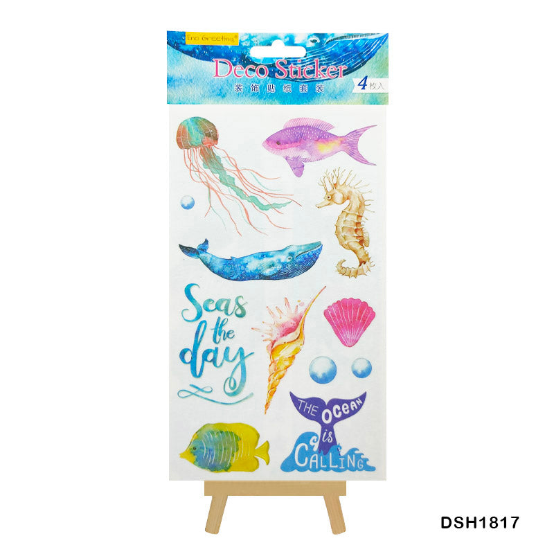 Gift To Love | Deco Sticker Eno | Pcs : 4 In 1 | Code : DSH1817
